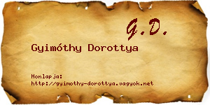 Gyimóthy Dorottya névjegykártya