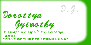 dorottya gyimothy business card